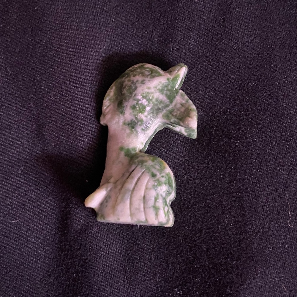 tree agate dolphin carving 2 inches OFFERS WELCOME